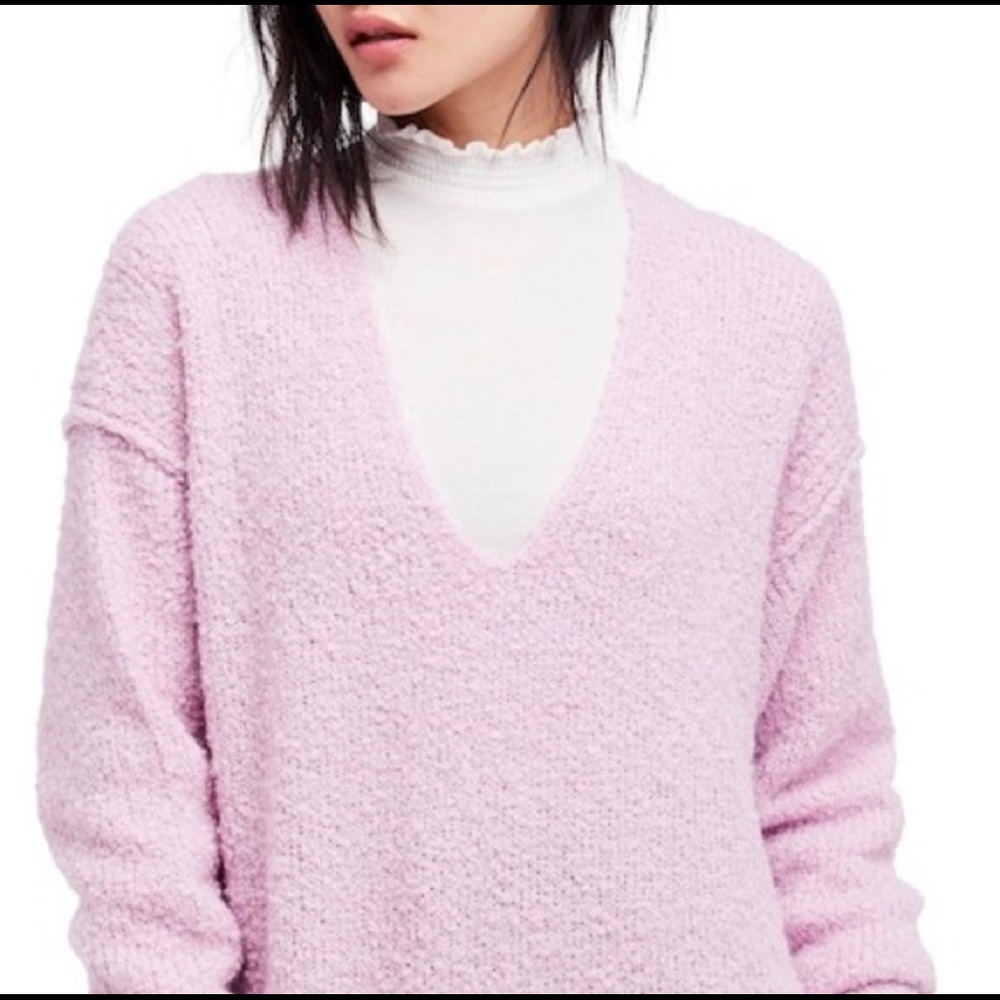 Free people Light Purple Lofty Sweater S